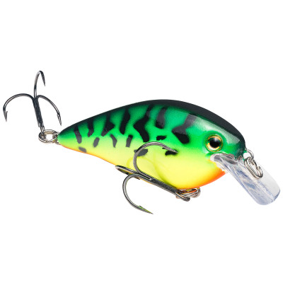 Strike King Chartreuse Blue Black Splatterback KVD 1.5 Square Bill Crankbait