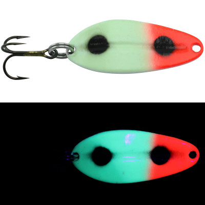 Moonshine Lures Mainliner Casting Spoon Glow Bloody Nose