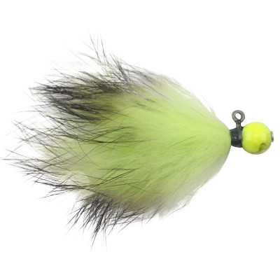 VooDoo Custom Tackle Candy Bead Jig Toxic Chartreuse-Chartreuse-Black