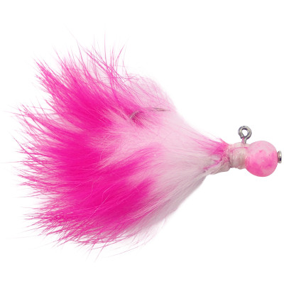 VooDoo Custom Tackle Candy Bead Jig Toxic Pink-Pink-White