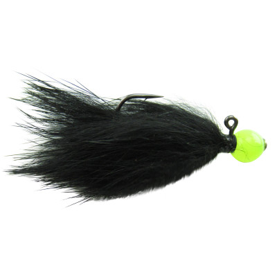 VooDoo Custom Tackle Candy Bead Jig Chartreuse Black