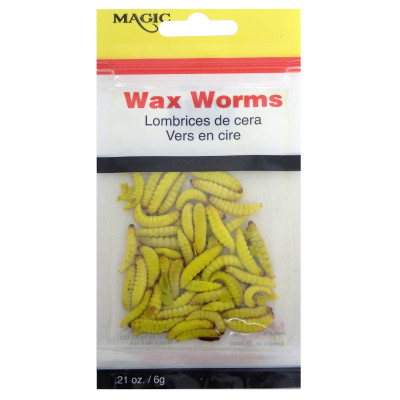 Infused Wax Worms 10 Pack - Natural Red Tip