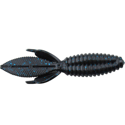 Reaction Innovations Sweet Beaver Soft Plastic Creature Bait 4.2 10-Pack - OS - Black