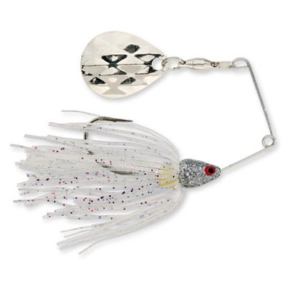 罢工王Mini-King Spinnerbait Silver-Clear-Silver-Red