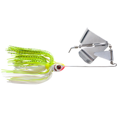 Booyah Baits Buzz Chartreuse Pearl White-White Chartreuse