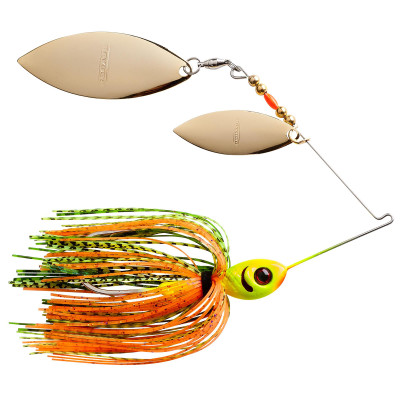 Booyah Baits Double Willow Blade Spinnerbait Chartreuse-Perch