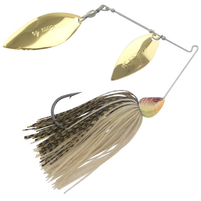 River2Sea Ish Monroe Bling Double Willow Spinnerbait Golden Shiner