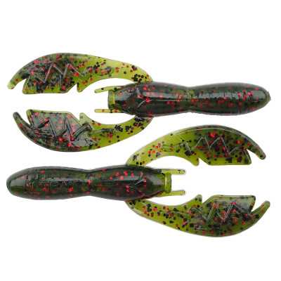 NetBait BaitFuel Infused Baby Paca Craw Soft Bait Watermelon Red