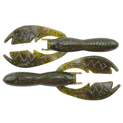 NetBait BaitFuel Infused Baby Paca Craw Soft Bait Green Pumpkin Candy