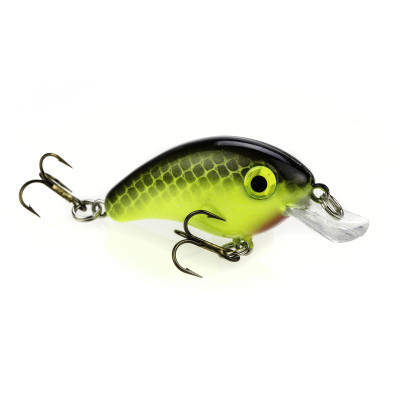 Strike King Bitsy Pond Minnow Crankbait Chartreuse Black Hard Bait