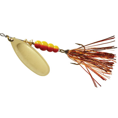 Mepps Aglia Flashabou Spinner Gold Brown-Orange