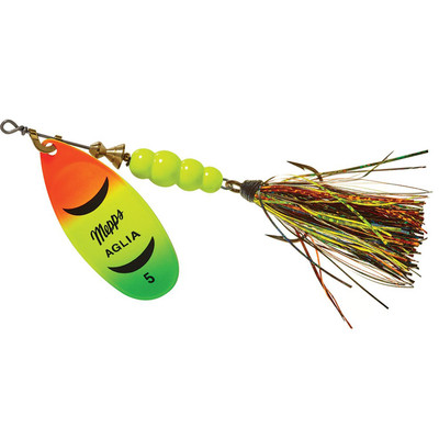 Mepps Aglia Flashabou Spinner Hot Firetiger Black-Orange-Chartreuse