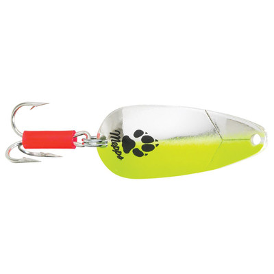 Mepps Little Wolf Spoon Silver-Chartreuse