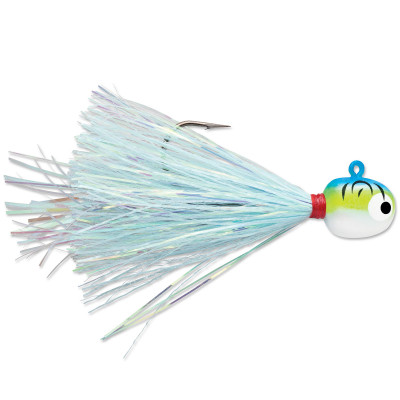 VMC Hot Skirt Glow Jig Blue Fire UV