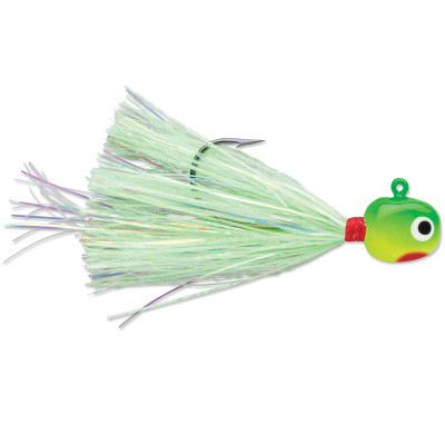 VMC Hot Skirt Glow Jig Chartreuse Lime Green