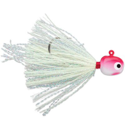 VMC Hot Skirt Glow Jig Red White