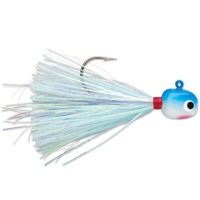 VMC Hot Skirt Glow Jig Blue White