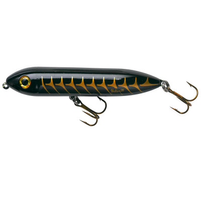 Heddon Super Spook Jr. Topwater Bait Black Shore Shad