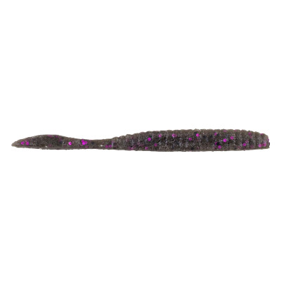 Berkley PowerBait MaxScent Flat Worm Soft Bait Smoke Black Purple