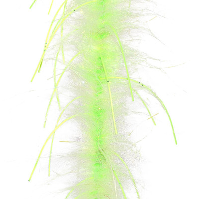 Fair Flies 5D Composite Brush Predator II Whit-Chartreuse