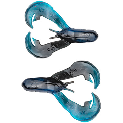 Strike King Rage Tail Chunk Black Blue Swirl