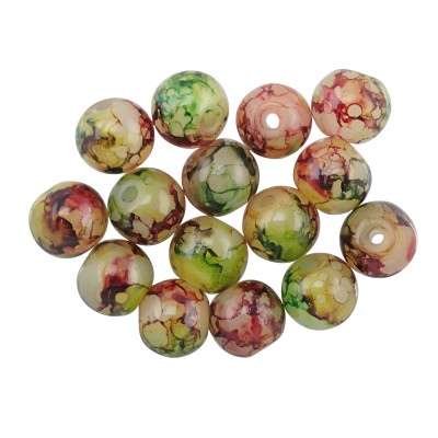 Creek Candy 10mm Glass Beads 271 Peach Gobbler