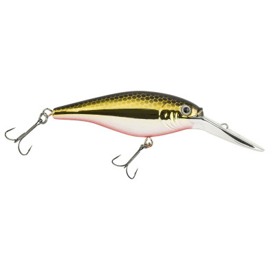 Berkley Flicker Shad Fishing Lure, Black Silver, 1/2  