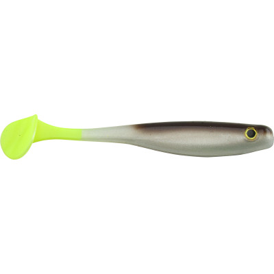 Big Bite Baits Suicide Shad Green Pumpkin-Pearl Belly-Chartreuse Tail