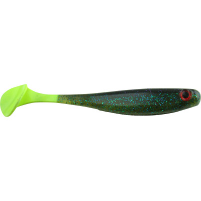  3.5 Suicide SHAD/Sprayed Grass/Chartreuse Tail (5