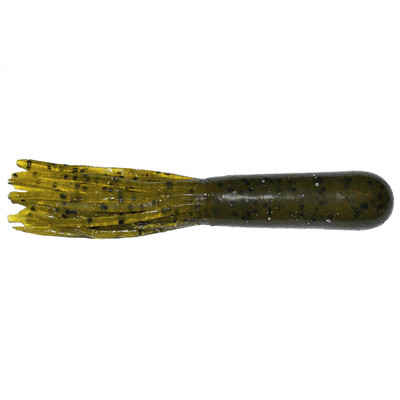 Big Bite Baits Salt Tube Smoke/Black Purple Flake; 2.5 in.