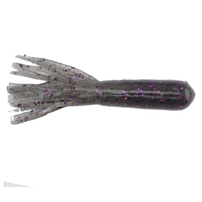 Big Bite Baits Salt Tube Smoke-Black Purple Flake