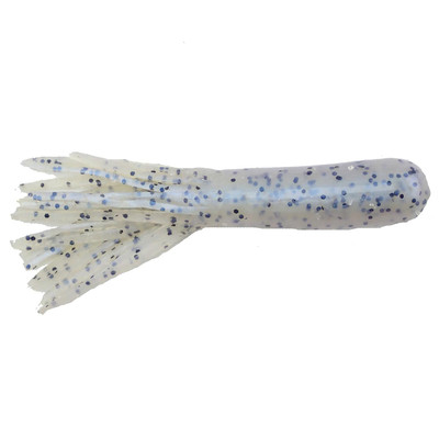 Big Bite Baits Salt Tube White Illusion; 2.5 in.