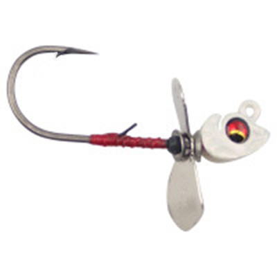 Propeller Vibro-Flash Jig Head Fishing Soft Plastic Lures