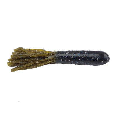 Big Bite Baits Salt Tube Pumpkin Pepper Green; 4 in.