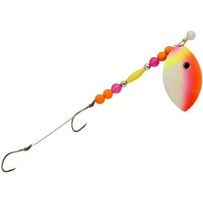 Challenger Lures 3D Worm Harness Bottom Bouncing Rig - Willow - #4 - U.V. Pink Panties