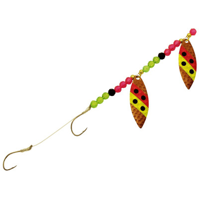 Challenger Three-D Tandem Willow Leaf Worm Harness Copper-Watermellon