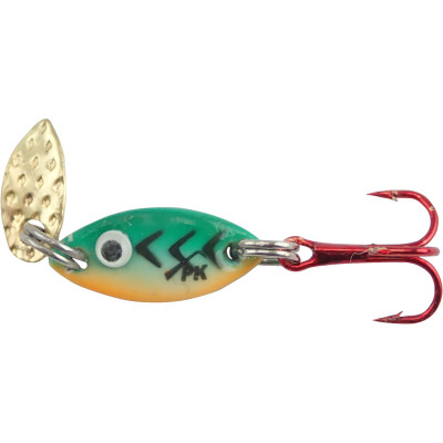 Pk Lures Predator Flash Spoon - 1/16 oz. - Crackle Green Glow