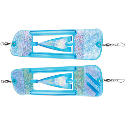 Luhr Jensen Coyote Cyclone Flasher Fish Candy Blue Moon Jelly UV