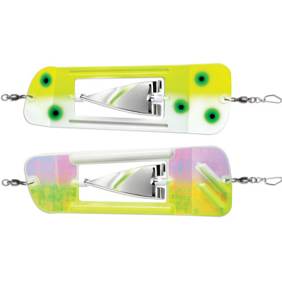 Luhr Jensen Coyote Cyclone Flasher Frog Racer Glow Moon Jelly