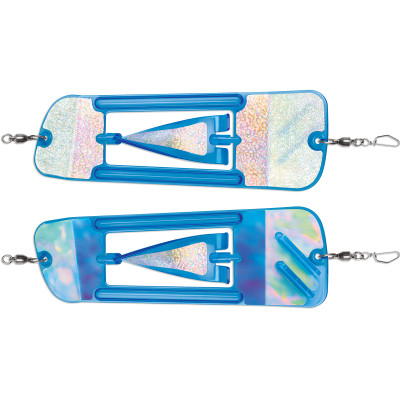 Luhr Jensen Coyote Cyclone Flasher Blue Crack Glow Moon Jelly
