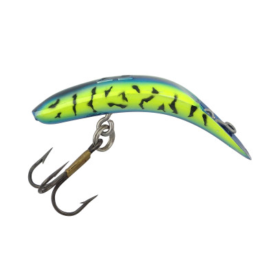 Worden's Original Flatfish - F3/F4/F5/F6/F7 Blue Chartreuse Black Tiger