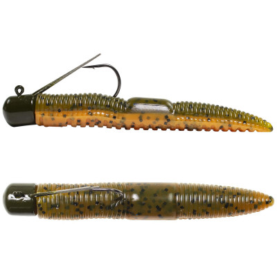 Lunkerhunt Pre-Rigged Finesse Worm Bama Craw