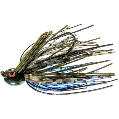 Z-Man CrossEyeZ Power Finesse Jig Bruised Green Pumpkin