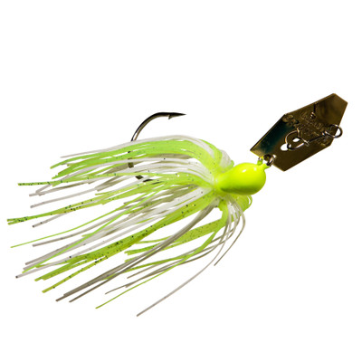Z-Man ChatterBait Chartreuse White - Gold Blade