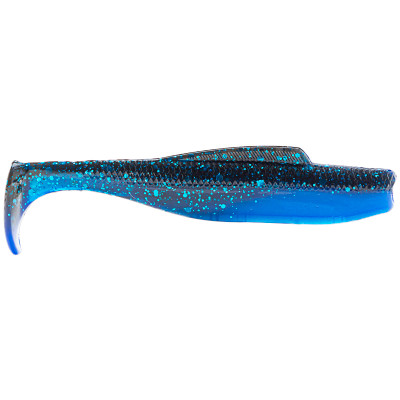 Z-Man DieZel MinnowZ Soft Swimbait Black Blue Laminate