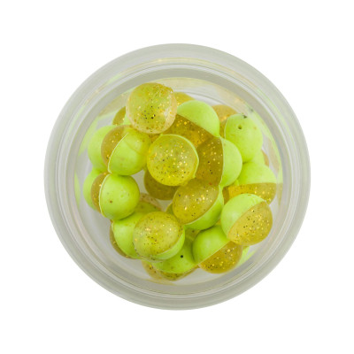 Berkley PowerBait Magnum Power Eggs Clear Gold-Chartreuse