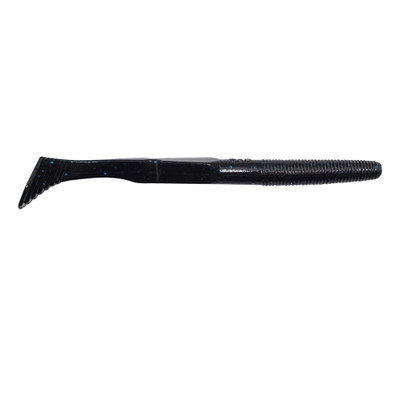 Yamamoto Baits Swim Senko Soft Bait Black with Large Blue Flake