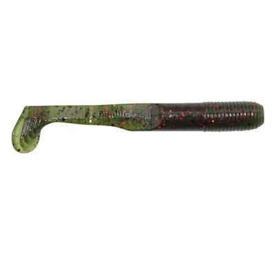 Yamamoto Baits Swim Senko Soft Bait Watermelon with Large Black and Small Red Flake