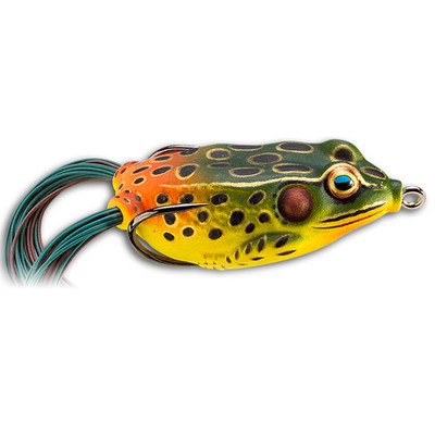 LIVETARGET Hollow Body Frog Topwater Bait Emerald Red