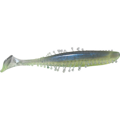 Kalin's Tickle Tail Swim Bait Electric Blue Chartreuse Tail